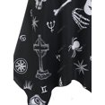 thumbnail image 4 of Vestido de pañuelo impreso de Halloween de Halloween Rosegal Vestidos casuales de talla grande, 4 of 5