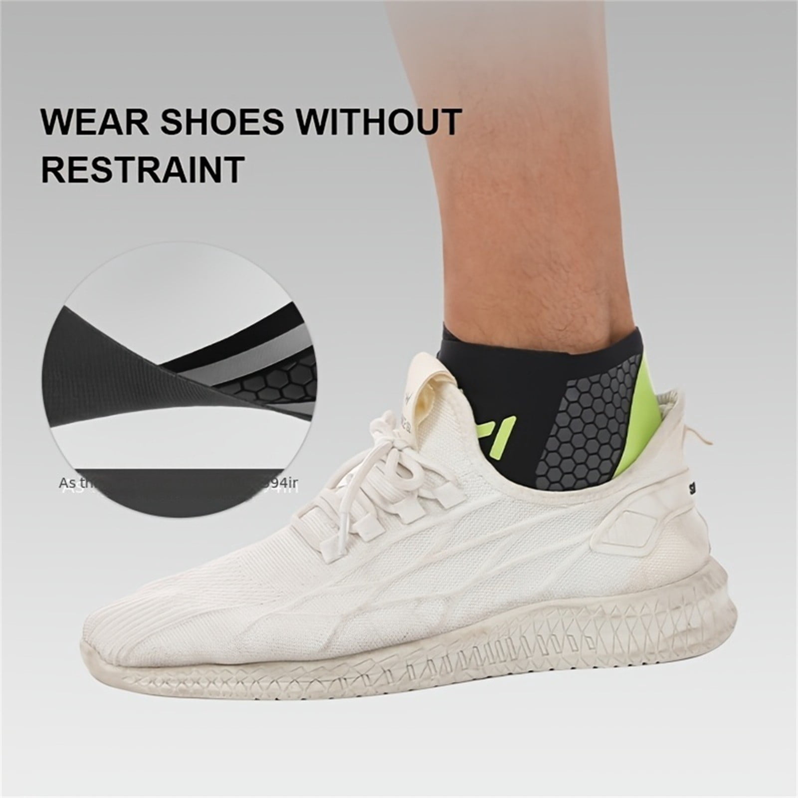 3 Pair Ankle Brace Compression Support Stabilizer for Adults, Ankle Support with Adjustable Wrap for Sports Training & Daily, Breathable Neoprene Sleeve Sports Brace, Lightweight - Green+Purple+Gray