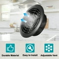 thumbnail image 6 of Uxcell Round Air Vent Cover, Soffit Vents ABS Adjustable Ceiling Vent Covers Air Vent Louver for Bathroom Kitchen 8 Inch, 6 of 7