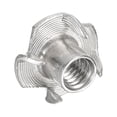 thumbnail image 3 of 5/16"-18 T-nut 50 Pack 304 Stainless Steel 4 Pronged Tee Nuts Threaded Insertion, 3 of 6