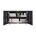 thumbnail image 6 of Mobile File Cabinets Copier Cabinet with 4 universal wheels，BLACK 2 door steel copier stand mobile pedestal file Printer Stand Office furniture, 6 of 7