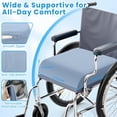 thumbnail image 4 of Wheelchair Seat Cushion for Pressure Relief, Cooling Gel Memory Foam Chair Cushion with Slope-Edge Design, Coccyx Support for Tailbone Pain, Non-Slip, for Wheelchairs, Office Chairs, Light Blue, 4 of 11