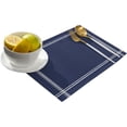 thumbnail image 2 of Placemats Set of 4, Solid Dark Blue, Woven Placemat, Linen Place Mats for Kitchen/Dining Tables, Pure Color Washable Table Mats for Party, 2 of 8