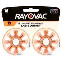 Rayovac Size 13 Hearing Aid Batteries (16 Pack), Size 13 Batteries