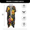 thumbnail image 6 of SCRAWLGOD Dragonfly Floral Moon Print Beach Cover Ups for Women Loose Open Front Bathing Suit Cover Up Lightweight Quick Dry Swimsuit Coverup for Pool Party, 6 of 6