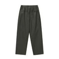 thumbnail image 6 of Juslio Pants for Women High Waist Solid,Drawstring Casual Linen Linen Pants XL, 6 of 9