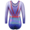 thumbnail image 2 of BAOHULU Sparkle Gymnastics Leotard for Girls Kids Gradient Practice Dance Outfit, 2 of 6
