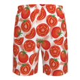 thumbnail image 6 of Kdxio Tomatoes Pattern Mens Casual Shorts - Drawstring Summer Beach Sports Shorts for Men, 6 of 9