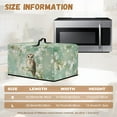 thumbnail image 5 of TSOVTHRID Owl Cherry Blossom Green Print Microwave Oven Dust Cover Dust-Proof Microwave Toaster Oven Cover Easy to Clean Kitchen Machine Covers Case Protections Protector, 20.9"W x 15.7"D x 12.4"H, L, 5 of 7