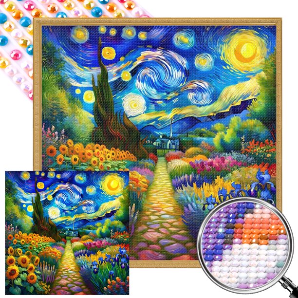 5D DIY Taladro Parcial AB Diamante Pintura Jardín Kit Arte 45x45cm