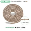 thumbnail image 3 of Uxcell 2-Pair Rhinestone Shoelaces 47" Crystal Cords for Sneakers White, champagne, 3 of 7