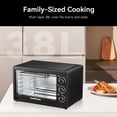 thumbnail image 2 of HOMEDAS® 38L/33.44QT Smart Multi-Function Countertop Oven,1600W XL Capacity Toaster Oven, 3-in-1 Countertop Oven with Bake/Toast/Broil Functions,Includes Baking Rack and Pan, Black, New, 2 of 5