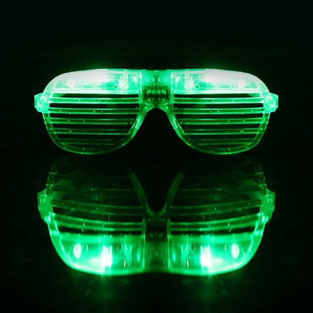 LED Glasses Shutter Shades 3 Pairs Plastic Party Eyeglasses