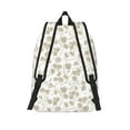 thumbnail image 2 of Picia Vintage Stylized White Color Printed Canvas Daypack - Stylish and Durable Vintage Compact Backpack - Class, Work, Travel, or Laptop Bookbag,Organized Compartments-Medium, 2 of 6