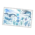 thumbnail image 4 of Pegatina de animales marinos , pegatina de pared de animales del océano, fondo resistente , calcomanía de pared para decoración, 4 of 8