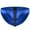 Blue, variant on ZToonmas Men's Faux Leather Thong Briefs Double Zipper Comfort Underwear for Daily Wear