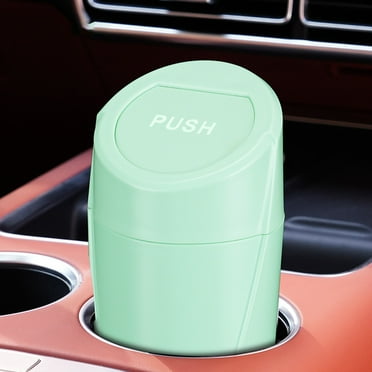 siubich Car Trash Can with Lid Clearance! Mini Auto Garbage Can Leakproof Vehicle Trash Bin Fits Cup Holder in Console or Door