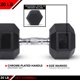 thumbnail image 4 of Mancuerna Hexagonal De Goma Jfit De 20 Lb Individual, 4 of 5