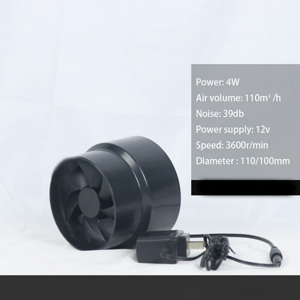 4 inch exhaust air extractor pipe low noise duct blower fan adjustable
