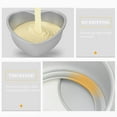 thumbnail image 4 of 2-Piece Heart Shaped Cake Mold Set - Stainless Steel & Aluminum Alloy Baking Pans for Homemade Cakes and Desserts, 4 of 5