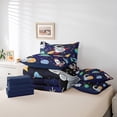 thumbnail image 3 of Erosebridal Cartoon Rocket Bedding Full Size,Outer Space Planet Bed Set,Universe Astronaut Bedding Sets Full Size For Boys Kids,Lightweight Bedroom Decorative Reversible,7Pcs, 3 of 6