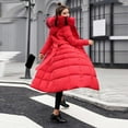 thumbnail image 2 of WILLBEST Outfits for Women Women Outerwear Hooded Coat Long Padded Jackets Pocket Coats, 2 of 4
