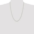 thumbnail image 3 of Auriga Fine Jewelry 925 Sterling Silver 2 mm Diamond-cut Cable Chain Necklace for Women 30", 3 of 5