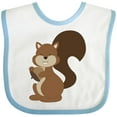 thumbnail image 3 of Inktastic Squirrel Boys or Girls Baby Bib, 3 of 4