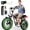 Gray, variant on V101 Electric Bike for Adults & Teens 750W Peak 1500W, 28MPH, 48V 13Ah Battery, 16"x4.0" Fat Tire E-Bike, 7-Speed, Dual Suspension, All-Terrain Ebike Green with Phonebag & Lock