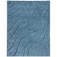 thumbnail image 7 of SAFAVIEH Florida Tabitha Geometric Waves Shag Area Rug, Light Blue/Blue, 8' x 10', 7 of 7