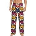 thumbnail image 2 of Goofa Fox Face Printed Soft Pajama Pants for Men, Wide Leg Comfy Casual Lounge Yoga Pants-Medium, 2 of 9