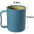 thumbnail image 2 of Creative Plastic Coffee Cups (4 Pack), Party Cups, Upgraded Plastic Mug With Handle, Wheat Straw Cup For Water, Coffee, Milk, Juice, Tea, 2 of 5