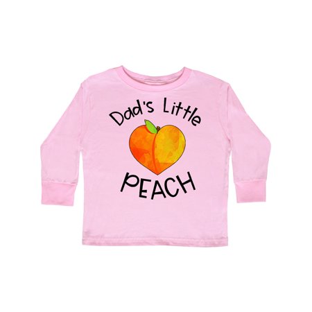 

Inktastic Dad s Little Peach Cute Peach Heart Gift Toddler Boy or Toddler Girl Long Sleeve T-Shirt