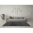 thumbnail image 3 of Ahgly Company Indoor Square Abstract Gray Modern Area Rugs, 4' Square, 3 of 4