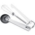 thumbnail image 2 of 7Pcs Set Stainless Steel Measuring Spoons Utensils Cups With Measuring Stick Whisk, 2 of 5