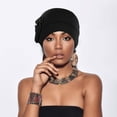 thumbnail image 4 of PHOGARY 4pcs Chemo Headwear for Women, Turbans Cap Beanie Hat Head Wraps Hair Coverings for Women, Women's Sleep Caps Chemo Cancer Hat with Flower Design, 4 Colors, 4 of 7