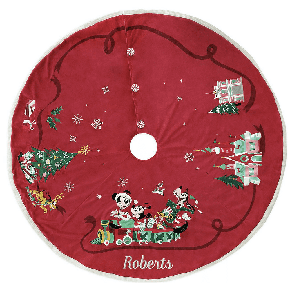 Disney Mickey Mouse and Friends Holiday Tree Skirt New with Tag