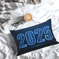 thumbnail image 5 of Yiaed 2025 Happy New Year 5 Print Brushed Microfiber Envelope Pillowcases, Standard,Envelope Closure Pillow Cases(No pillow core)-16"x24", 5 of 6