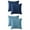 Navy Blue/Blue, variant on Unique Bargains 4Pcs Velvet Geometric Textured Pillow Covers Home Decor Cushion Covers Navy Blue 18" x 18"