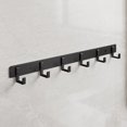 thumbnail image 3 of Gancho negro de aluminio espacial, gancho para Toalla de baño, gancho para ropa trasera de puerta de sala de estar, gancho de almacenamiento negro Simple para ahorrar espacio, 3 of 4