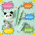 thumbnail image 6 of Cute Animal Stationery Set with Correction Tape Pen Combo, Supplies with Plush Panda Pendant and Eraser Writing Supplies, Practical Writing Stationery Set,  for Classroom and Note Taking, 6 of 7