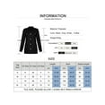 thumbnail image 5 of Gvmfive Women Lapel Neck Front Flap Pockets Button Up Long Sleeve Solid Shirt Jacket, XL, 5 of 5