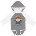 thumbnail image 3 of Inktastic Monkey Boy 1st Hanukkah Boys Long Sleeve Baby Bodysuit, 3 of 5