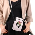 thumbnail image 4 of HELLHERO Rose Letter Pattern Design Double Zipper Shoulder Purse for Women, Travel Daily Use, 4 of 6