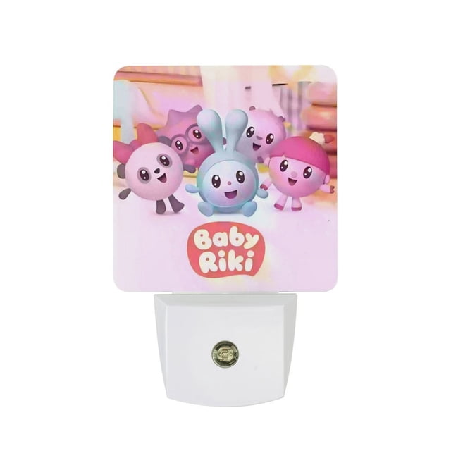 Baby Riki Luz nocturna LED con sensor de anochecer a amanecer para dormitorio, baño, pasillo, escaleras - Lámpara LED nocturna de enchufe, 0.5W - 1 pieza