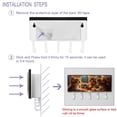 thumbnail image 4 of PhooArto Key Holder for Wall Decorative with 5 Key Hooks, Kittens Eating Pizza Galaxy Holders Wall Mount Organizer with Mail Key Rack, Self Adhesive, 4 of 7