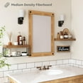 thumbnail image 6 of ZJQYDS ‎Bathroom Shelves Over Toilet - Paper Storage Wall Mounted Farmhouse Decor Decorations Aesthetic Décor Sign Small Floating Shelf 2+1 Set 16 inch, White (020WW), 6 of 8