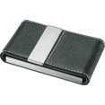 thumbnail image 2 of Visol  Carlisle Black Leather and Stainless Steel Business Card Case, 2 of 3
