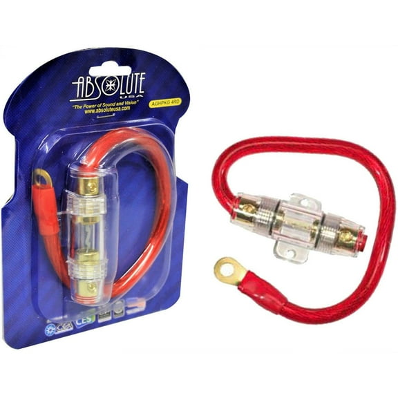 Absolute USA AGHPKG4RD, 1 ft 4 Gauge 60A, AGU Electrical Fuse