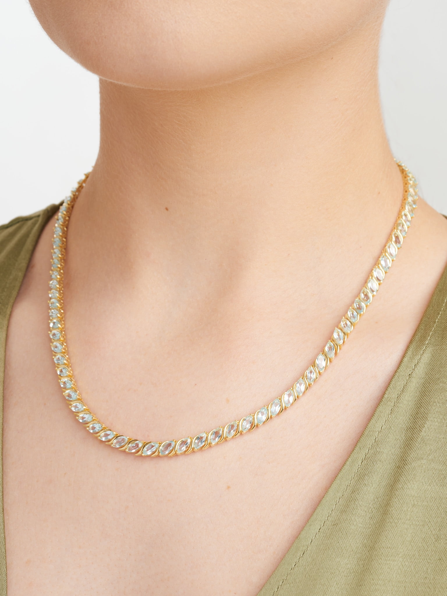 ぷっちbleufume♡long tennis necklace ゴールド ぷっちbleufume♡long